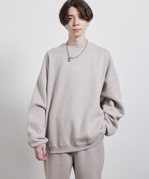 JUNRED（ジュンレッド）の「２ポイントオーバースウェットプルオーバー（スウェット・メンズ・ブラウン/スミクロ/グレー・S/M/L）」の2枚目の写真