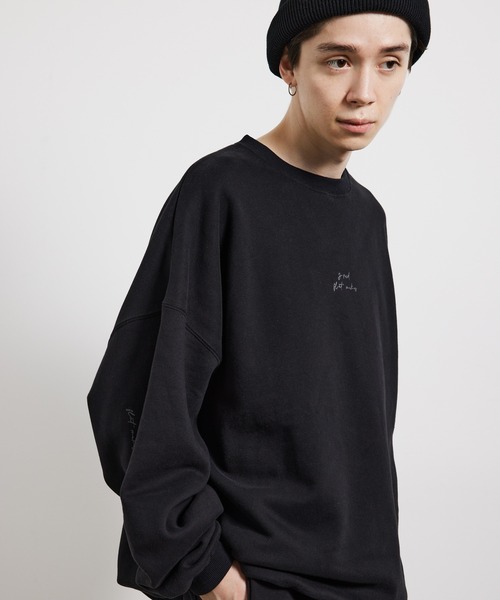 JUNRED（ジュンレッド）の「２ポイントオーバースウェットプルオーバー（スウェット・メンズ・ブラウン/スミクロ/グレー・S/M/L）」の10枚目の写真