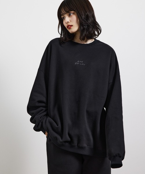 JUNRED（ジュンレッド）の「２ポイントオーバースウェットプルオーバー（スウェット・メンズ・ブラウン/スミクロ/グレー・S/M/L）」の7枚目の写真