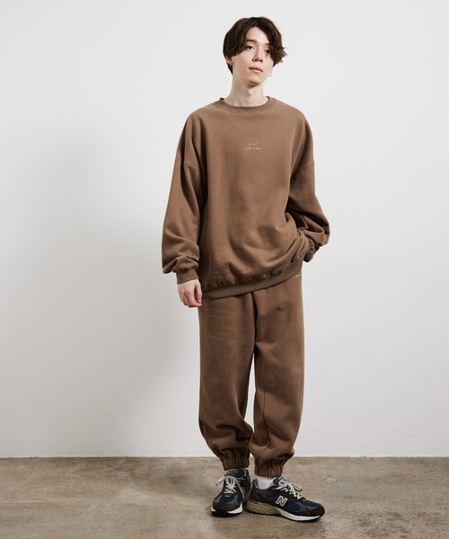 JUNRED（ジュンレッド）の「２ポイントオーバースウェットプルオーバー（スウェット・メンズ・ブラウン/スミクロ/グレー・S/M/L）」の12枚目の写真