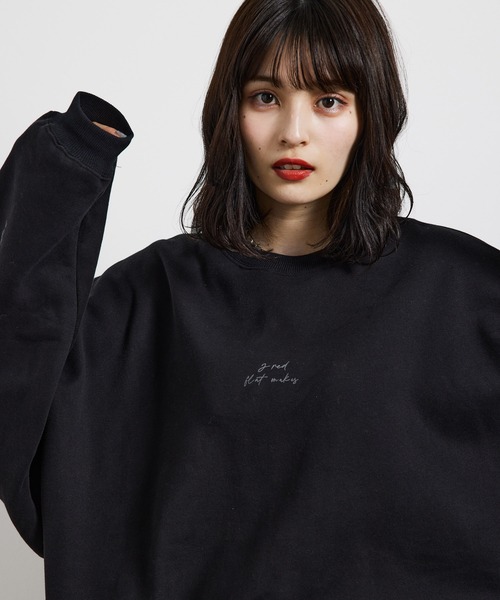 JUNRED（ジュンレッド）の「２ポイントオーバースウェットプルオーバー（スウェット・メンズ・ブラウン/スミクロ/グレー・S/M/L）」の15枚目の写真