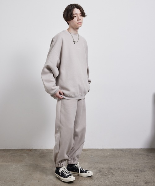 JUNRED（ジュンレッド）の「２ポイントオーバースウェットプルオーバー（スウェット・メンズ・ブラウン/スミクロ/グレー・S/M/L）」の16枚目の写真