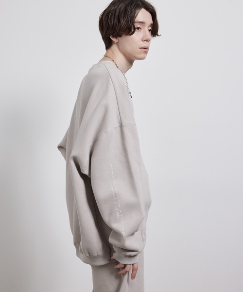 JUNRED（ジュンレッド）の「２ポイントオーバースウェットプルオーバー（スウェット・メンズ・ブラウン/スミクロ/グレー・S/M/L）」の17枚目の写真