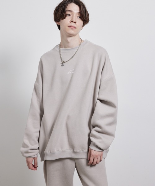 JUNRED（ジュンレッド）の「２ポイントオーバースウェットプルオーバー（スウェット・メンズ・ブラウン/スミクロ/グレー・S/M/L）」の19枚目の写真