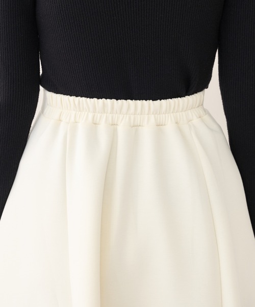 natural couture（ナチュラルクチュール）の「ふわもちラテAラインスカート（スカート・レディース・ブラック/アイボリー/グレイッシュベージュ/ピンクベージュ・FREE）」の21枚目の写真