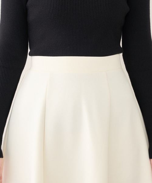 natural couture（ナチュラルクチュール）の「ふわもちラテAラインスカート（スカート・レディース・ブラック/アイボリー/グレイッシュベージュ/ピンクベージュ・FREE）」の11枚目の写真