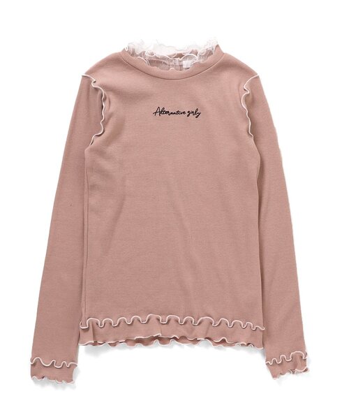 algy(アルジー)の「配色メローリブロンT(Tシャツ/カットソー・キッズ・ブラック/オフホワイト/その他2/ミント/ピンク・SMALL/MEDIUM/X-SMALL/XX-SMALL)」の4枚目の写真