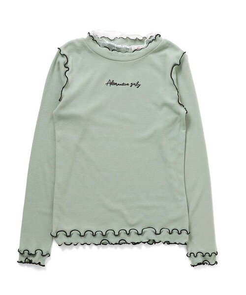 algy(アルジー)の「配色メローリブロンT(Tシャツ/カットソー・キッズ・ブラック/オフホワイト/その他2/ミント/ピンク・SMALL/MEDIUM/X-SMALL/XX-SMALL)」の14枚目の写真