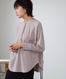 OMNES | ウールタッチリブニットソーヘンリーネックプルオーバー(ニット/セーター)