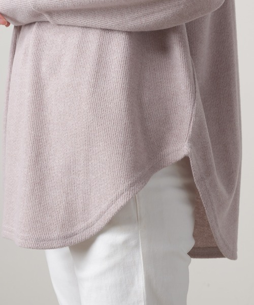 OMNES（オムネス）の「ウールタッチリブニットソーヘンリーネックプルオーバー（ニット/セーター・レディース・ベージュ/グレイッシュベージュ/チャコール・FREE）」の19枚目の写真