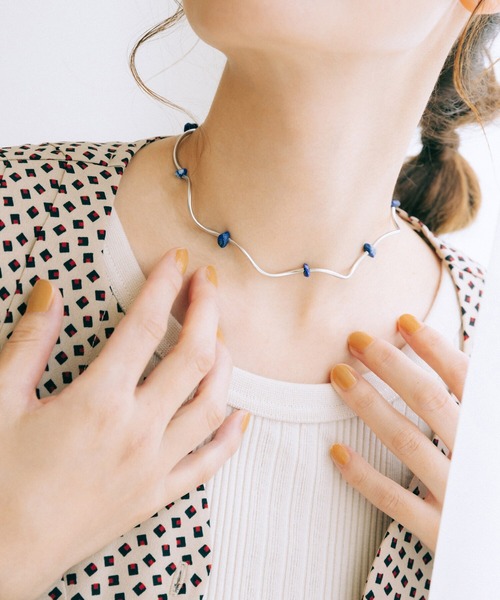 haco!（ハコ）の「【スザンヌさんコラボ】気分やコーデに合わせて付け方を変えて楽しめる ラピスラズリのネックレス by LOVE&PEACE PROJECT（ネックレス・レディース・ブルー・ONE SIZE）」の11枚目の写真