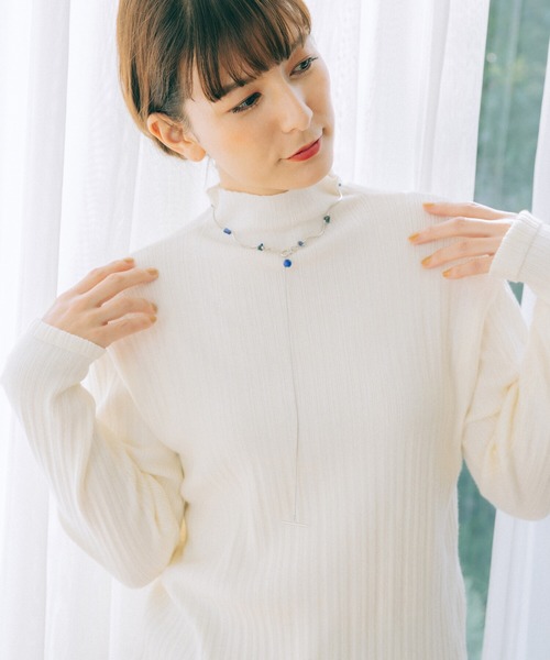 haco!（ハコ）の「【スザンヌさんコラボ】気分やコーデに合わせて付け方を変えて楽しめる ラピスラズリのネックレス by LOVE&PEACE PROJECT（ネックレス・レディース・ブルー・ONE SIZE）」の3枚目の写真