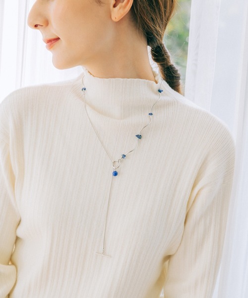 haco!（ハコ）の「【スザンヌさんコラボ】気分やコーデに合わせて付け方を変えて楽しめる ラピスラズリのネックレス by LOVE&PEACE PROJECT（ネックレス・レディース・ブルー・ONE SIZE）」の12枚目の写真