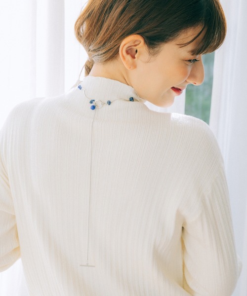 haco!（ハコ）の「【スザンヌさんコラボ】気分やコーデに合わせて付け方を変えて楽しめる ラピスラズリのネックレス by LOVE&PEACE PROJECT（ネックレス・レディース・ブルー・ONE SIZE）」の10枚目の写真