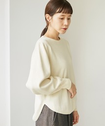 C/ラムウールダブルフェイス　ドルマンプルオーバー