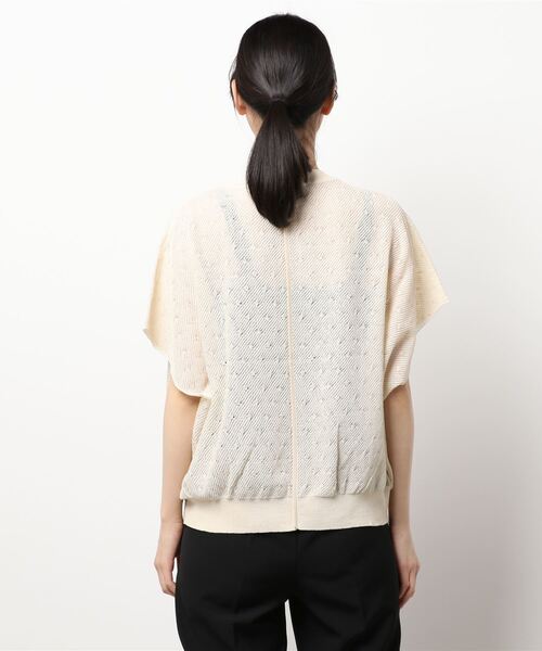 Andequal アンドコール sheer pattern knit ニット Andequal アンド