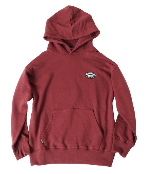 GLAZOS(グラソス)の「裏毛・ドロップショルダー刺繍ワッペンパーカー【セットアップ対応】(パーカー・キッズ・ブラック/エンジ/グレー・130cm/140cm/150cm/160cm/170cm)」の17枚目の写真