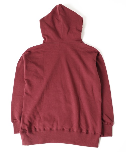 GLAZOS(グラソス)の「裏毛・ドロップショルダー刺繍ワッペンパーカー【セットアップ対応】(パーカー・キッズ・ブラック/エンジ/グレー・130cm/140cm/150cm/160cm/170cm)」の7枚目の写真