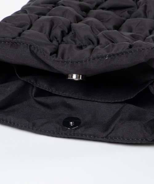 WEGO（ウィゴー）の「WEGO/シャーリングミニトート（トートバッグ・レディース・ブラック/オフホワイト・FREE）」の14枚目の写真