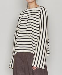 ASTRAET | ＜ASTRAET（アストラット）＞ドロップショルダー ボートネックカットソー(Tシャツ/カットソー)