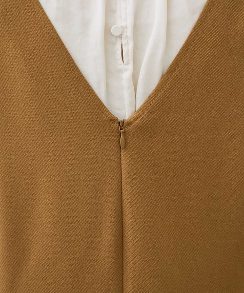 ROPE'（ロペ）の「【WEB限定】サイドベルトジャンパースカート（ジャンパースカート・レディース・ブラック/キャメル・38）」の14枚目の写真