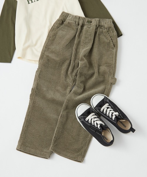CIAOPANIC TYPY（チャオパニックティピー）の「【KIDS】コーデュロイペインターワイドパンツ（その他パンツ・キッズ・カーキ/アイボリー/ピンク/キャメル・XX-LARGE/SMALL/X-LARGE/LARGE/MEDIUM）」の3枚目の写真