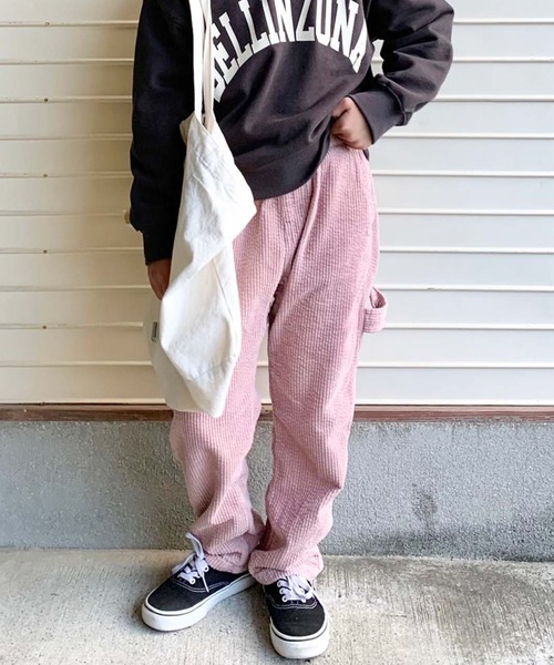 CIAOPANIC TYPY（チャオパニックティピー）の「【KIDS】コーデュロイペインターワイドパンツ（その他パンツ・キッズ・カーキ/アイボリー/ピンク/キャメル・XX-LARGE/SMALL/X-LARGE/LARGE/MEDIUM）」の4枚目の写真