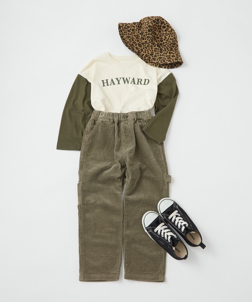 CIAOPANIC TYPY（チャオパニックティピー）の「【KIDS】コーデュロイペインターワイドパンツ（その他パンツ・キッズ・カーキ/アイボリー/ピンク/キャメル・XX-LARGE/SMALL/X-LARGE/LARGE/MEDIUM）」の5枚目の写真