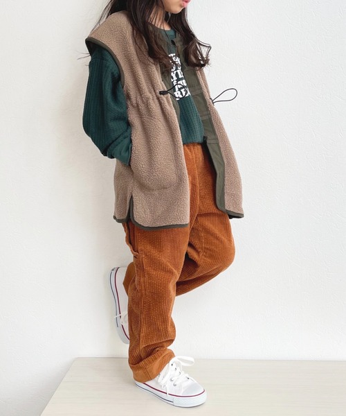 CIAOPANIC TYPY（チャオパニックティピー）の「【KIDS】コーデュロイペインターワイドパンツ（その他パンツ・キッズ・カーキ/アイボリー/ピンク/キャメル・XX-LARGE/SMALL/X-LARGE/LARGE/MEDIUM）」の17枚目の写真