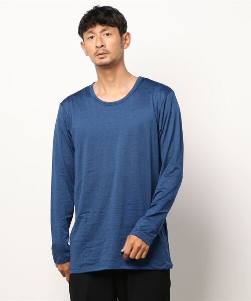EDWIN（エドウィン）の「【EDWIN/エドウィン】BODY　FIRE　クルーナックロングＴシャツ　保温機能　インナー（Tシャツ/カットソー・メンズ・ホワイト/グレー/チャコールグレー/ネイビー・MEDIUM/LARGE/X-LARGE）」の4枚目の写真