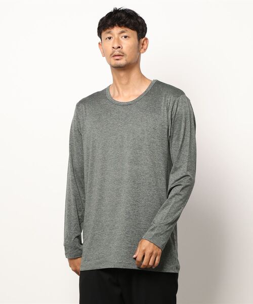 EDWIN（エドウィン）の「【EDWIN/エドウィン】BODY　FIRE　クルーナックロングＴシャツ　保温機能　インナー（Tシャツ/カットソー・メンズ・ホワイト/グレー/チャコールグレー/ネイビー・MEDIUM/LARGE/X-LARGE）」の3枚目の写真
