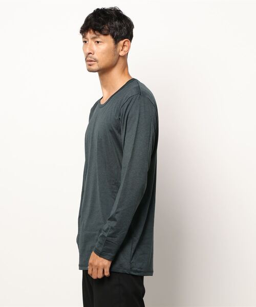 EDWIN（エドウィン）の「【EDWIN/エドウィン】BODY　FIRE　クルーナックロングＴシャツ　保温機能　インナー（Tシャツ/カットソー・メンズ・ホワイト/グレー/チャコールグレー/ネイビー・MEDIUM/LARGE/X-LARGE）」の5枚目の写真