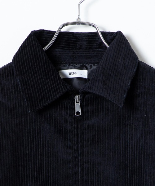 WEGO（ウィゴー）の「WEGO/コーデュロイルーズスウィングトップ（ブルゾン・メンズ・ブラック/ベージュ・MEDIUM/LARGE）」の5枚目の写真