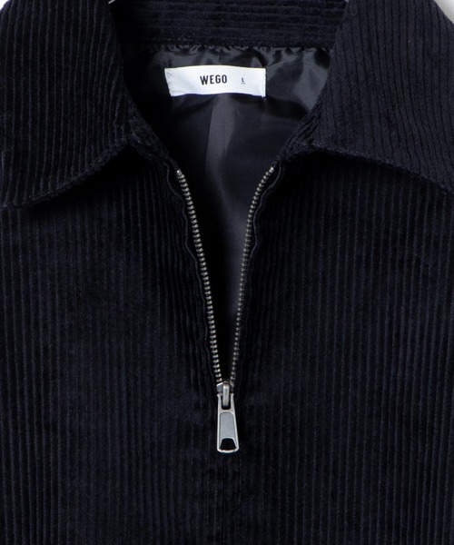 WEGO（ウィゴー）の「WEGO/コーデュロイルーズスウィングトップ（ブルゾン・メンズ・ブラック/ベージュ・MEDIUM/LARGE）」の4枚目の写真