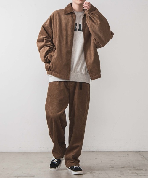 WEGO（ウィゴー）の「WEGO/コーデュロイルーズスウィングトップ（ブルゾン・メンズ・ブラック/ベージュ・MEDIUM/LARGE）」の15枚目の写真