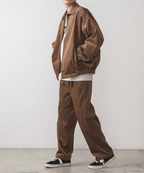 WEGO（ウィゴー）の「WEGO/コーデュロイルーズスウィングトップ（ブルゾン・メンズ・ブラック/ベージュ・MEDIUM/LARGE）」の17枚目の写真