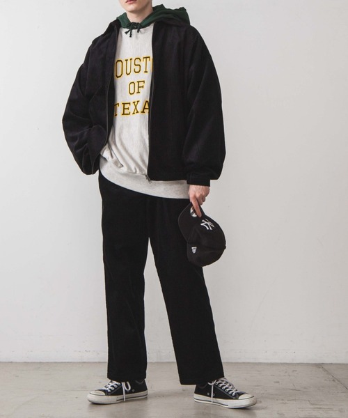 WEGO（ウィゴー）の「WEGO/コーデュロイルーズスウィングトップ（ブルゾン・メンズ・ブラック/ベージュ・MEDIUM/LARGE）」の11枚目の写真