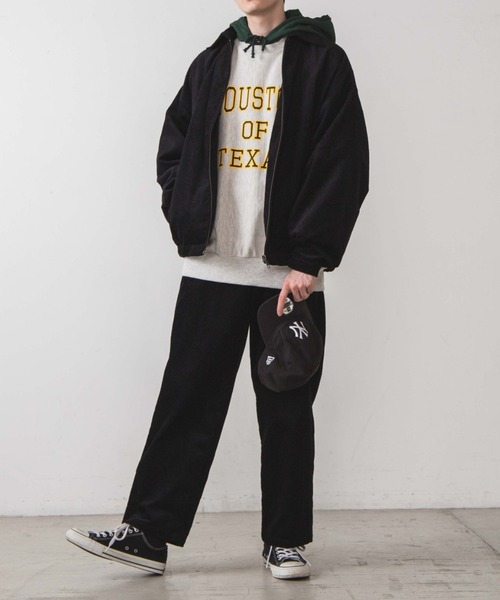 WEGO（ウィゴー）の「WEGO/コーデュロイルーズスウィングトップ（ブルゾン・メンズ・ブラック/ベージュ・MEDIUM/LARGE）」の13枚目の写真