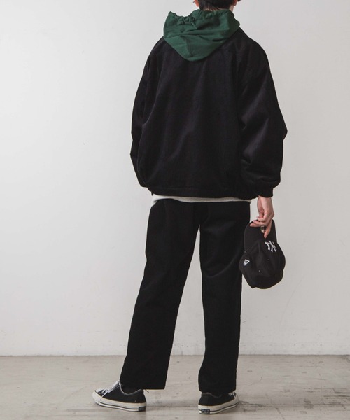 WEGO（ウィゴー）の「WEGO/コーデュロイルーズスウィングトップ（ブルゾン・メンズ・ブラック/ベージュ・MEDIUM/LARGE）」の14枚目の写真