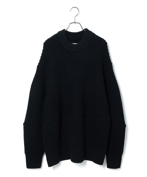 ADAM ET ROPE'(アダムエロペ)の「〈SHARE CLOSETシリーズ〉スイッチパターンニットプルオーバー(ニット/セーター・レディース・ライトグレー/ブラック・FREE)」の10枚目の写真