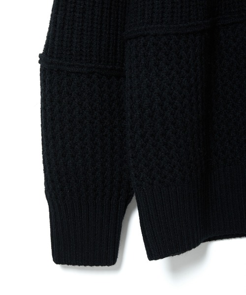 ADAM ET ROPE'(アダムエロペ)の「〈SHARE CLOSETシリーズ〉スイッチパターンニットプルオーバー(ニット/セーター・レディース・ライトグレー/ブラック・FREE)」の12枚目の写真