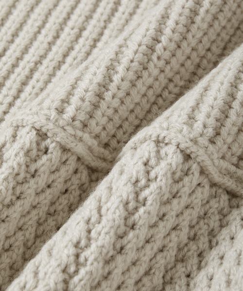 ADAM ET ROPE'(アダムエロペ)の「〈SHARE CLOSETシリーズ〉スイッチパターンニットプルオーバー(ニット/セーター・レディース・ライトグレー/ブラック・FREE)」の9枚目の写真