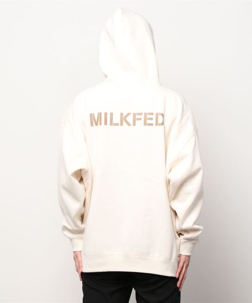 「MILKFED.」 プルオーバーパーカー ONE SIZE オフホワイト レディース MILKFED. 「MILKFED.」 プルオーバーパーカー ONE SIZE オフ