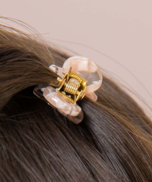 flower（フラワー）の「ベイビーヘアクリップ（バレッタ/ヘアクリップ・レディース・ベージュ/カーキ/ピンク・FREE）」の6枚目の写真