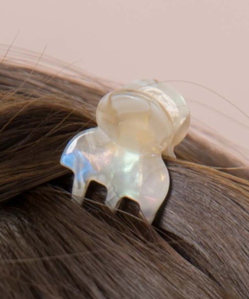 flower（フラワー）の「ベイビーヘアクリップ（バレッタ/ヘアクリップ・レディース・ベージュ/カーキ/ピンク・FREE）」の10枚目の写真