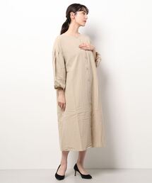 Samansa Mos2 blue | 袖ボリュームワンピース(ワンピース)