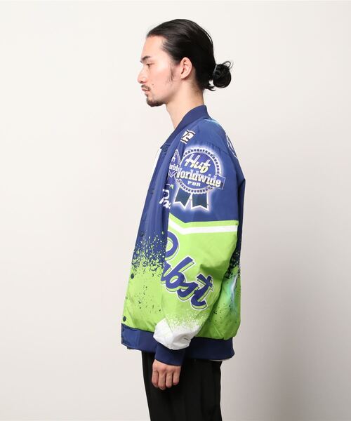 HUF（ハフ）の「HUF X PBR REVERSIBLE JACKET / HUF スタジャン コラボ