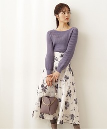 PROPORTION BODY DRESSING | フラワープリントジャガードフレアＳＫ / 1211220020(スカート)