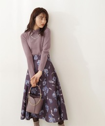 PROPORTION BODY DRESSING | フラワープリントジャガードフレアＳＫ / 1211220020(スカート)