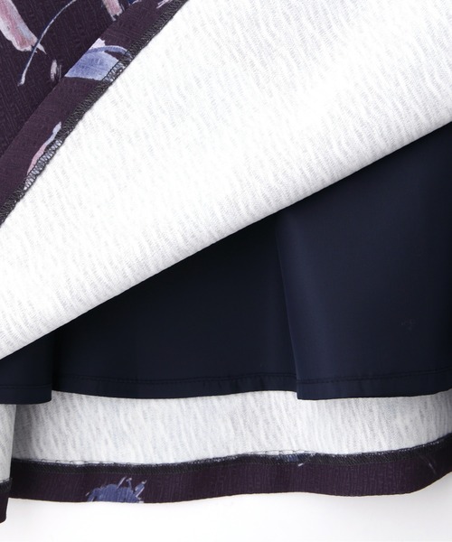 PROPORTION BODY DRESSING（プロポーションボディドレッシング）の「フラワープリントジャガードフレアＳＫ / 1211220020（スカート・レディース・ネイビー/ダークグレー/ホワイト系その他・MEDIUM/SMALL）」の15枚目の写真